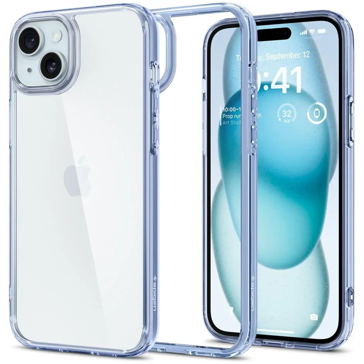 Back Cover Case Compatible with iPhone 15 (Sky Crystal) - Trustymall