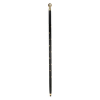 Lightweight wooden walking stick with diamond grip handle resting on a soft white surface