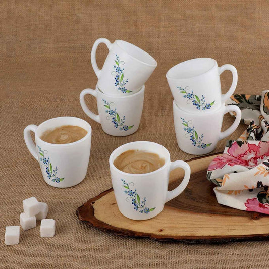 Tea Coffee Cups Set of 6 Thermal Resistant 100ml