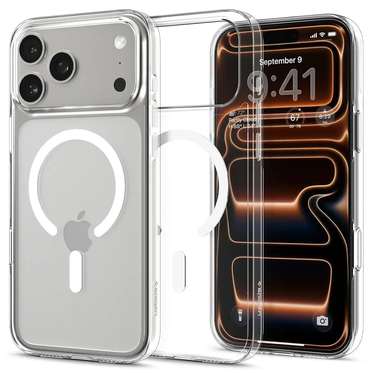 iPhone 17 Pro Back Cover Case (PC | Clear White) - Trustymall