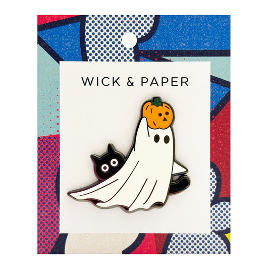 Glow in the dark Ghost Enamel Pin
