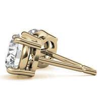 AGI Certified 4 CTW Lab Grown Diamond Stud Earrings in 14K White or