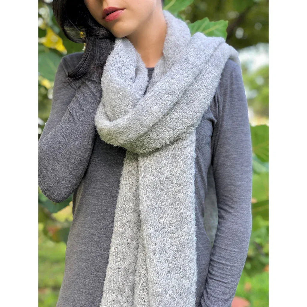 Gray Ultra Plush Alpaca Scarf - Trustymall