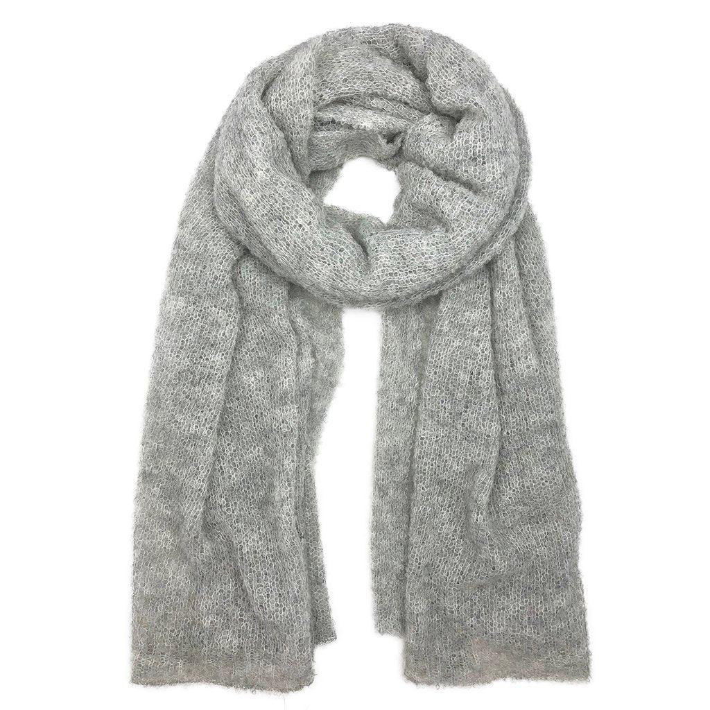 Gray Ultra Plush Alpaca Scarf - Trustymall