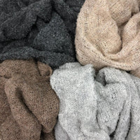 Gray Ultra Plush Alpaca Scarf - Trustymall