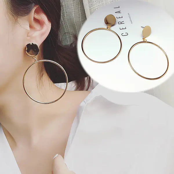 Simple Circle Earrings - Trendy and Versatile Design