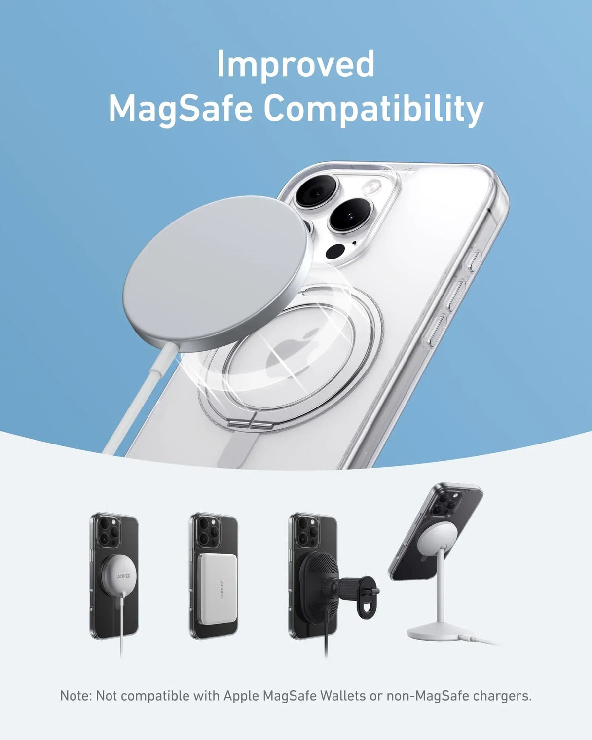 Anker MagGo Magnetic Case with Stand (360° Ring Stand) - Trustymall