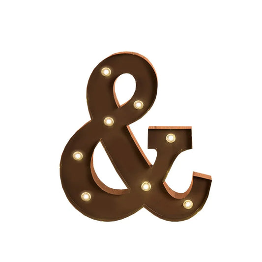 LED Metal Letter Lights Free Standing Hanging Marquee Party D?cor