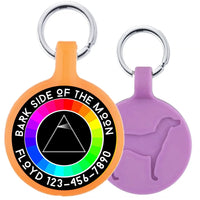 Bark Side of the Moon Pink Floyd Ecoplastic Pet ID Tag- Choose from - Trustymall