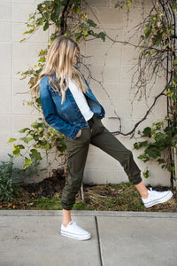 DT Magic Mid-weight Joggers in Moss Green - Trustymall