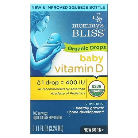 Mommy's Bliss Vitamin D, Organic Drops, Baby, Newborn+ 0.11 Fl Oz