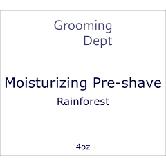Grooming Dept Rainforest Moisturizing Pre-Shave 4 Oz