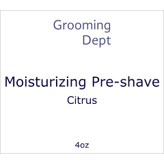 Grooming Dept Citrus Moisturizing Pre-Shave 4 Oz