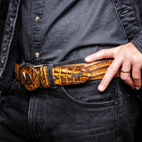 Iowa Belt Mustard Brown