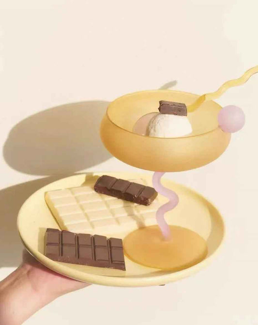 Jelly Bean Wine Glass - Whimsical Eclectic Dopamine Cocktail Coupe