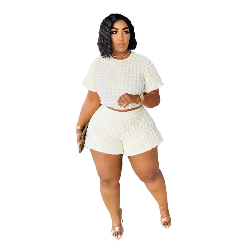 Plus Size Women's Casual Two-Piece Set for Summer
