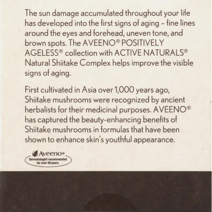 Aveeno Active Naturals Positively Ageless Restructuring Treatment Cream 1.7 Oz