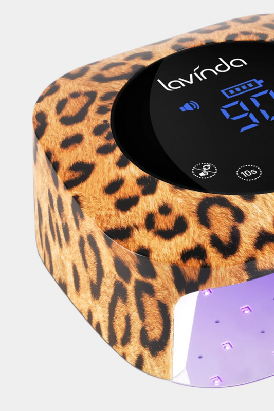 Crown Nail Lamp - Leopard Print - 54W Rechargeable UV/LED