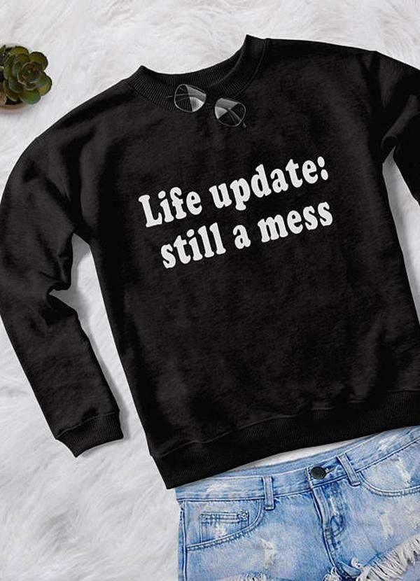 LIFE UPDATES WOMEN SWEAT SHIRT - Trustymall