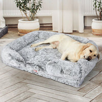 Pet bed placed neatly in cozy home corner, inviting pet to rest and relax