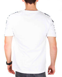 Back view of white ZRED Origin shirt highlighting clean design and seam details.