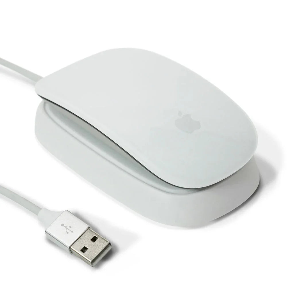 Packaging box for Ascrono Magic Mouse 2 Charger with product image and branding details.