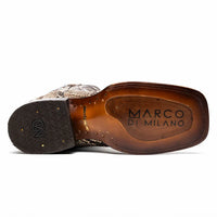 Side angle of Missouri Natural boot emphasizing craftsmanship and contrasting materials.