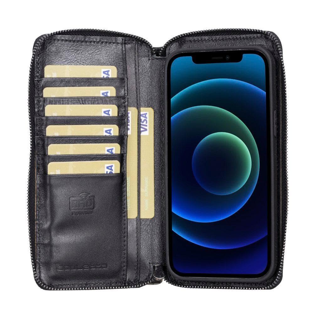 Detachable Leather Zipper Wallet Cases for Apple iPhone 13 Series - Trustymall