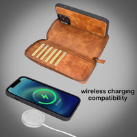Detachable Leather Zipper Wallet Cases for Apple iPhone 13 Series - Trustymall