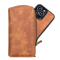 Detachable Leather Zipper Wallet Cases for Apple iPhone 13 Series - Trustymall