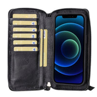 Detachable Leather Zipper Wallet Cases for Apple iPhone 13 Series - Trustymall