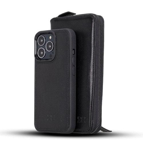 Detachable Leather Zipper Wallet Cases for Apple iPhone 13 Series - Trustymall