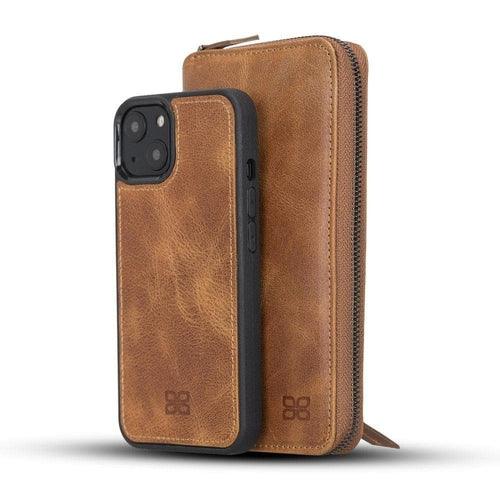 Detachable Leather Zipper Wallet Cases for Apple iPhone 13 Series - Trustymall