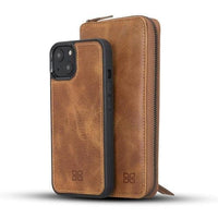 Detachable Leather Zipper Wallet Cases for Apple iPhone 13 Series - Trustymall