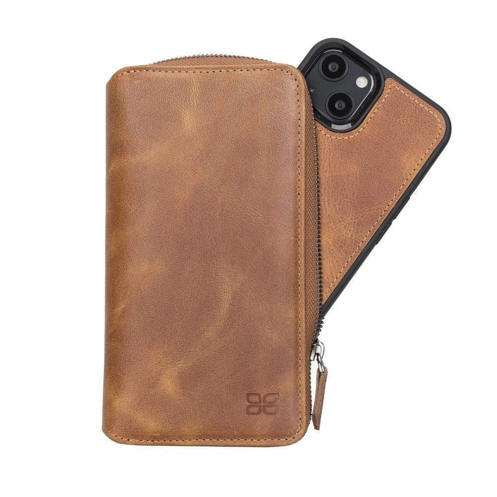Detachable Leather Zipper Wallet Cases for Apple iPhone 13 Series - Trustymall