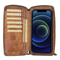 Detachable Leather Zipper Wallet Cases for Apple iPhone 13 Series - Trustymall