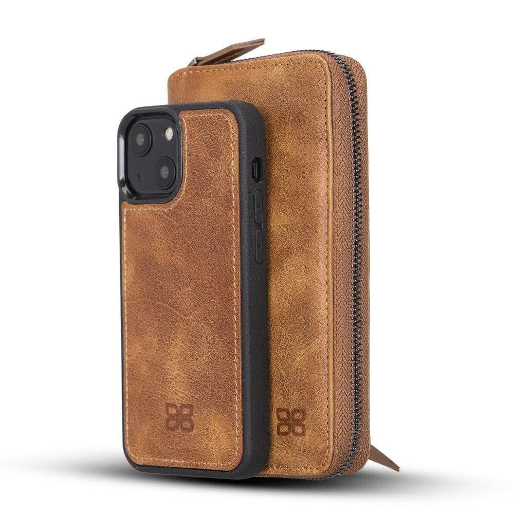 Detachable Leather Zipper Wallet Cases for Apple iPhone 13 Series - Trustymall