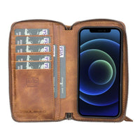 Detachable Leather Zipper Wallet Cases for Apple iPhone 13 Series - Trustymall