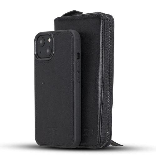 Detachable Leather Zipper Wallet Cases for Apple iPhone 13 Series - Trustymall