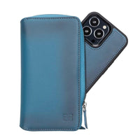 Detachable Leather Zipper Wallet Cases for Apple iPhone 13 Series - Trustymall