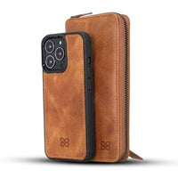 Detachable Leather Zipper Wallet Cases for Apple iPhone 13 Series - Trustymall