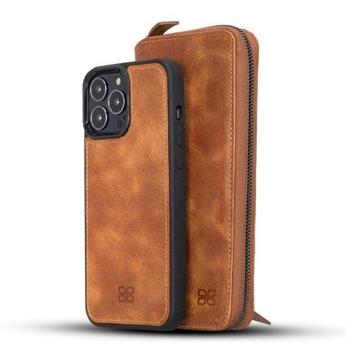 Detachable Leather Zipper Wallet Cases for Apple iPhone 13 Series - Trustymall