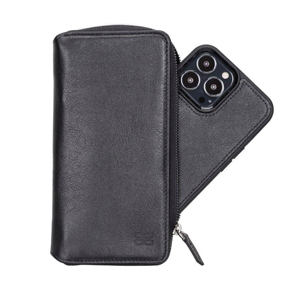 Detachable Leather Zipper Wallet Cases for Apple iPhone 13 Series - Trustymall