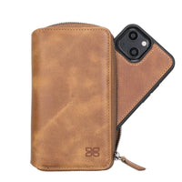 Detachable Leather Zipper Wallet Cases for Apple iPhone 13 Series - Trustymall