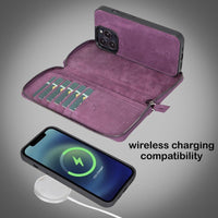 Detachable Leather Zipper Wallet Cases for Apple iPhone 13 Series - Trustymall