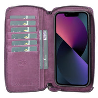 Detachable Leather Zipper Wallet Cases for Apple iPhone 13 Series - Trustymall