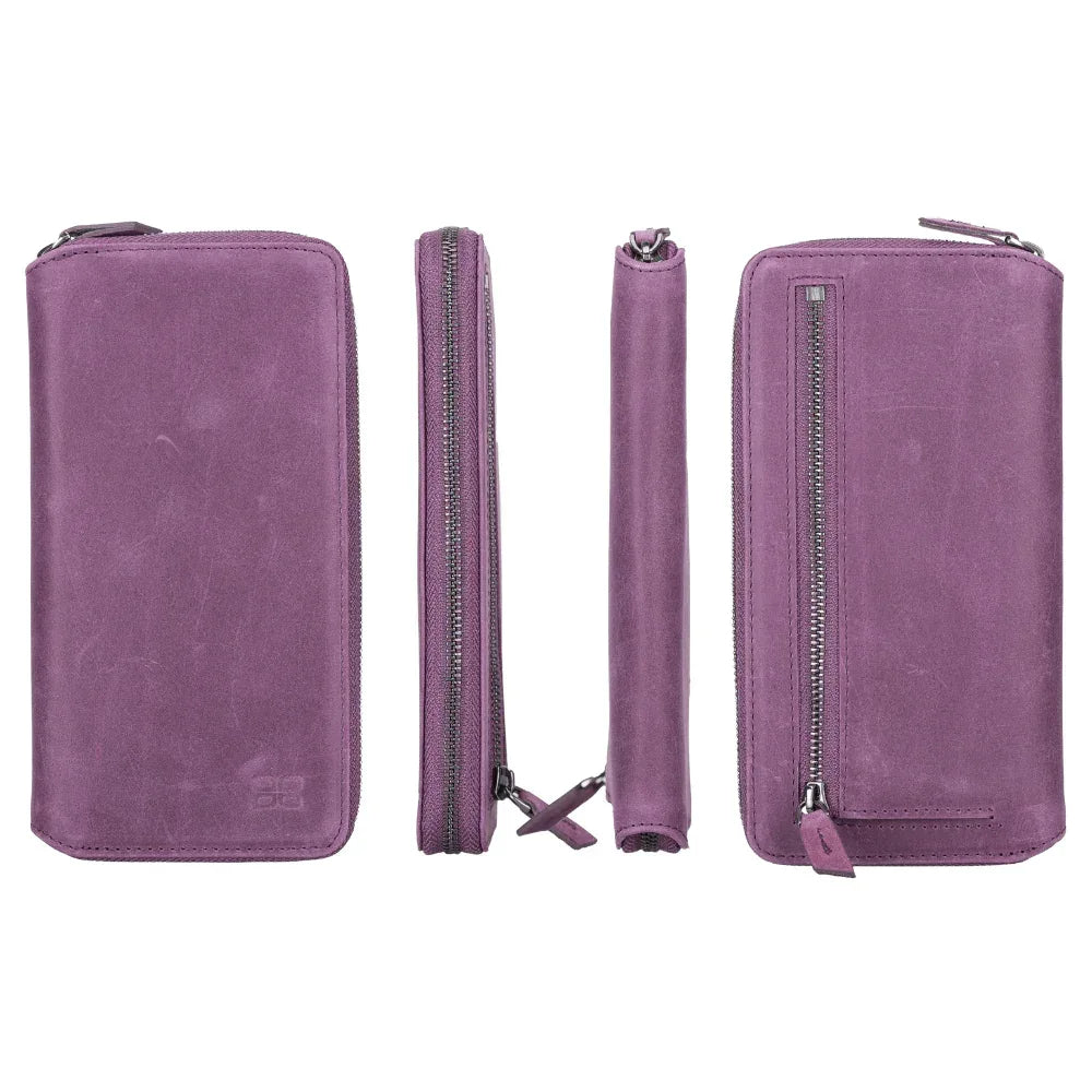 Detachable Leather Zipper Wallet Cases for Apple iPhone 13 Series - Trustymall