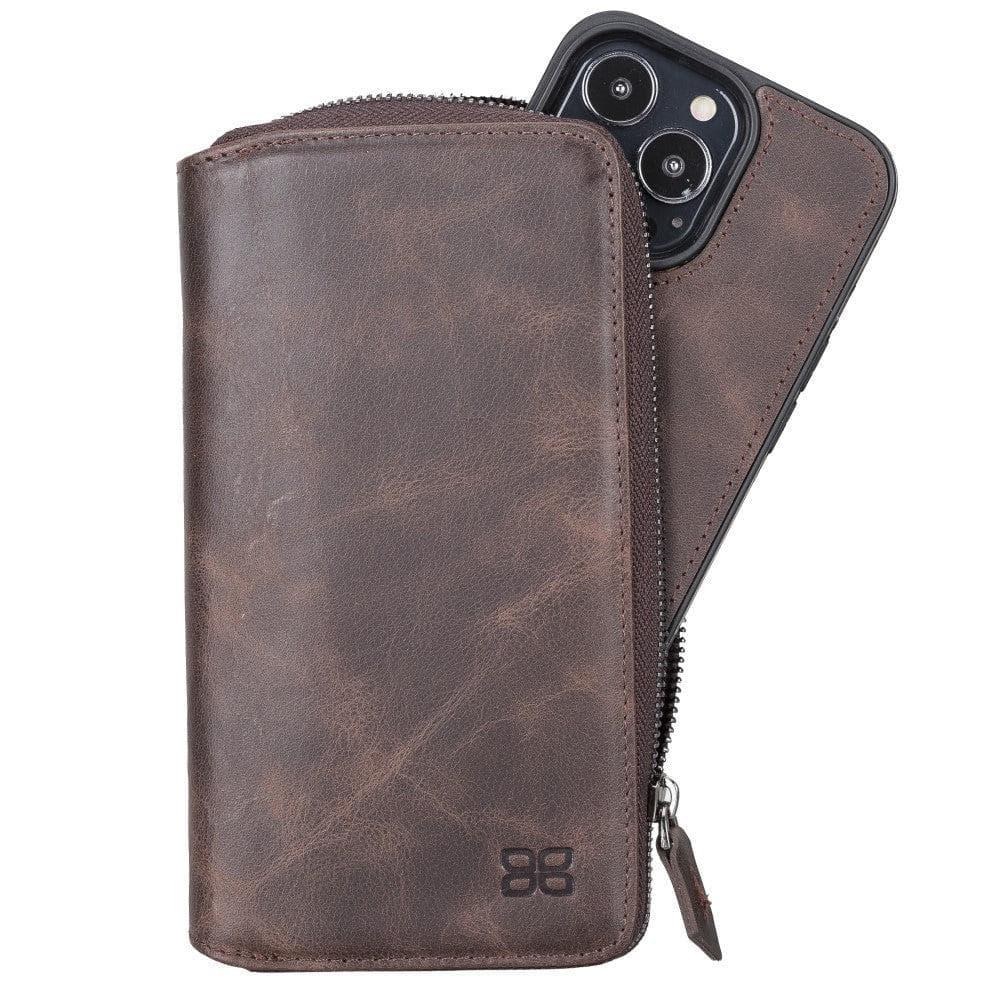 Detachable Leather Zipper Wallet Cases for Apple iPhone 13 Series - Trustymall