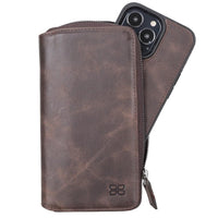 Detachable Leather Zipper Wallet Cases for Apple iPhone 13 Series - Trustymall