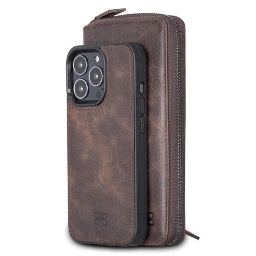 Detachable Leather Zipper Wallet Cases for Apple iPhone 13 Series - Trustymall